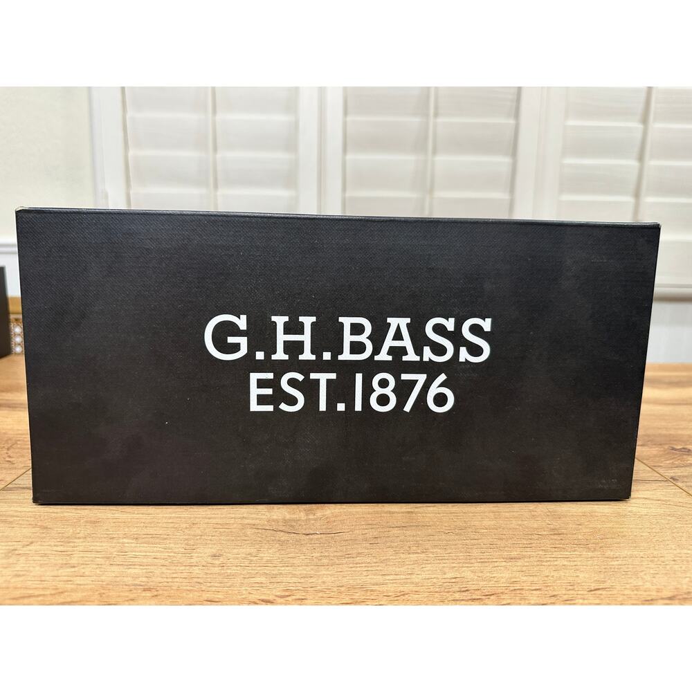 G.H.BASS & CO. Women's Whitney Easy Weejuns® Loafers Black White Leather 9.5 NIB - Picture 15 of 15